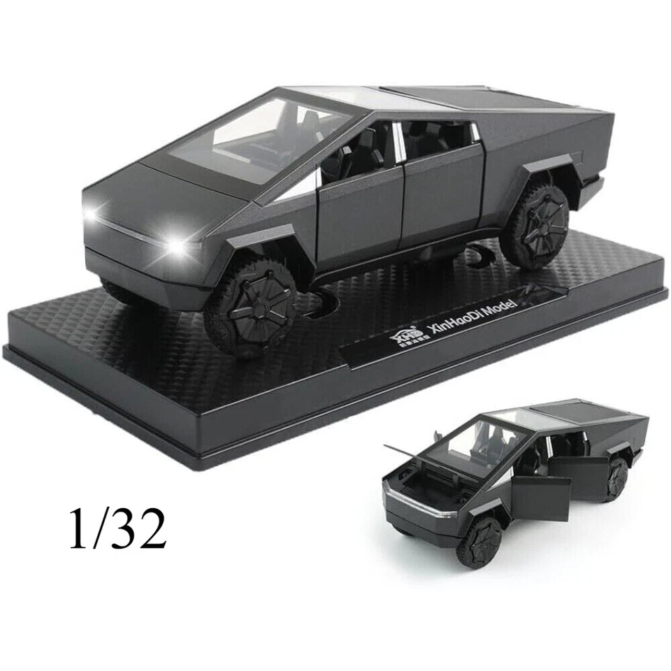 1/32 Scale Tesla Pickup Truck Alloy Car Model Diecast Metal with Sound Light - Image 2 of 4