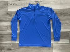 Patagonia Capilene Vintage Men's Base Layer Shirt 1/4 Zip Made In USA Blue L B1