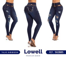 LOWELL JEANS COLOMBIANOS COLOMBIAN PUSH UP JEANS LEVANTA COLA BUTT LIFT SIZE 3US