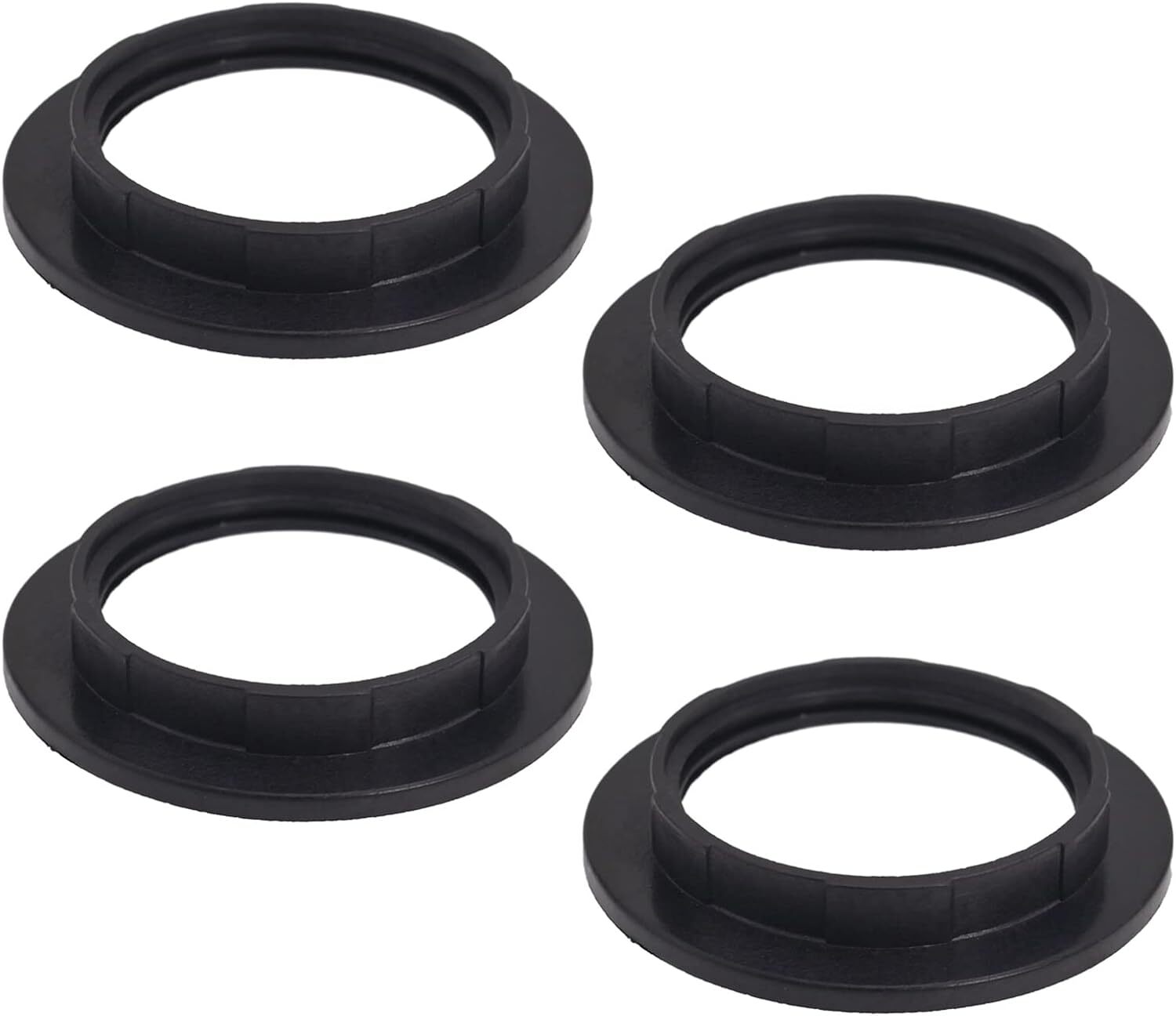 DBOO 4 Pcs Plastic Lamp Shade Reducer Ring Converter E27 / E14 Lamp