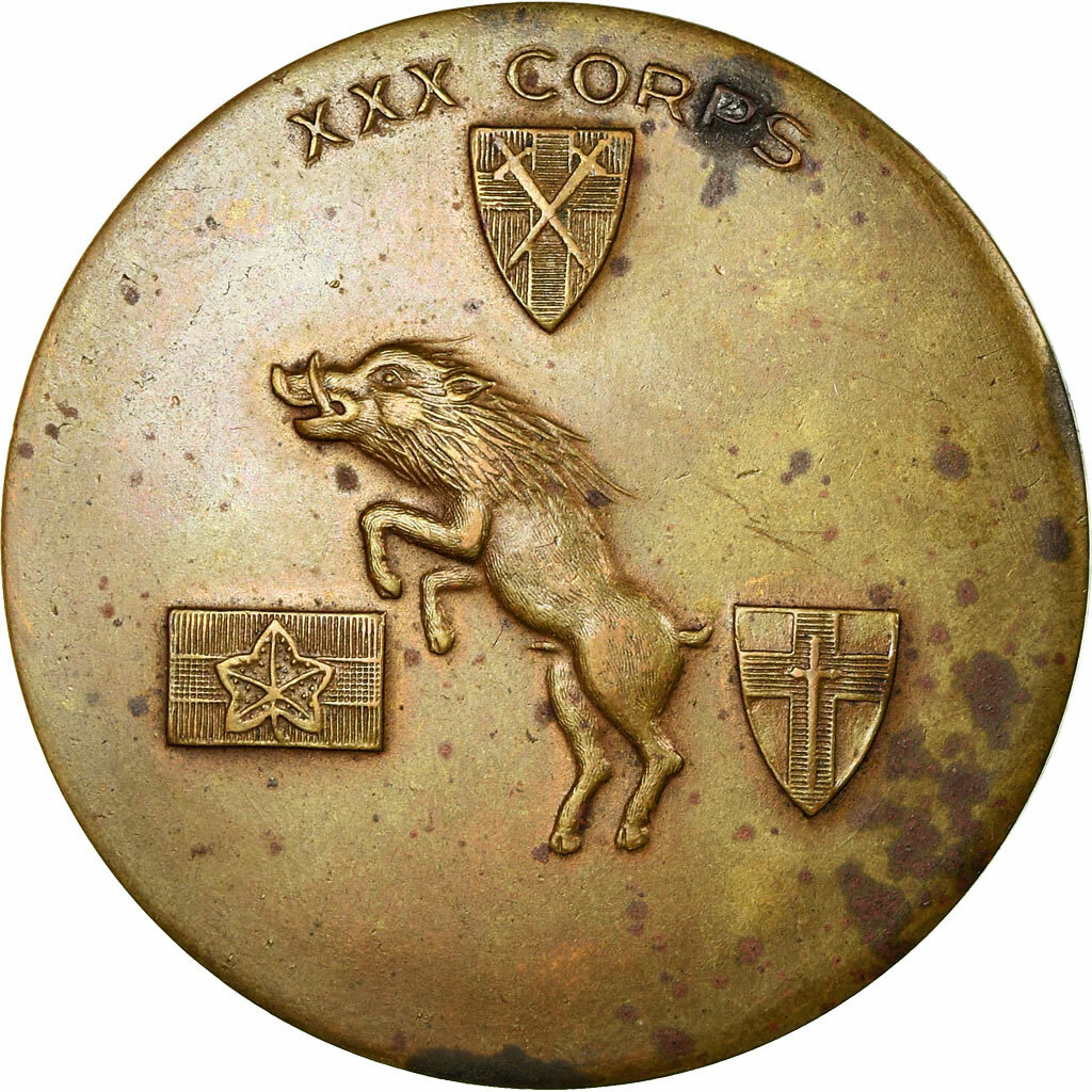 Ｆフランス軍＊１８５１～１８５９ミニチュア２連勲章チェーン（実物） 714843] France, Medal, XXX Corps, Normandy Mount Pinçon, History