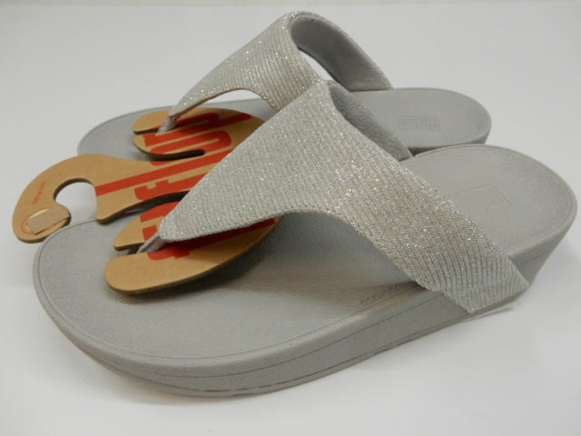 silver fitflops size 4