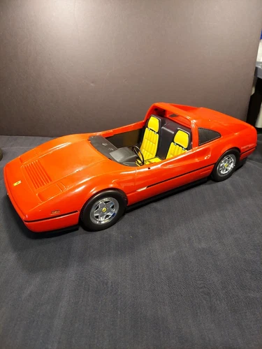 Vintage 1986 Mattel Barbie Red Ferrari 328 GTS Convertible Sports Car Toy