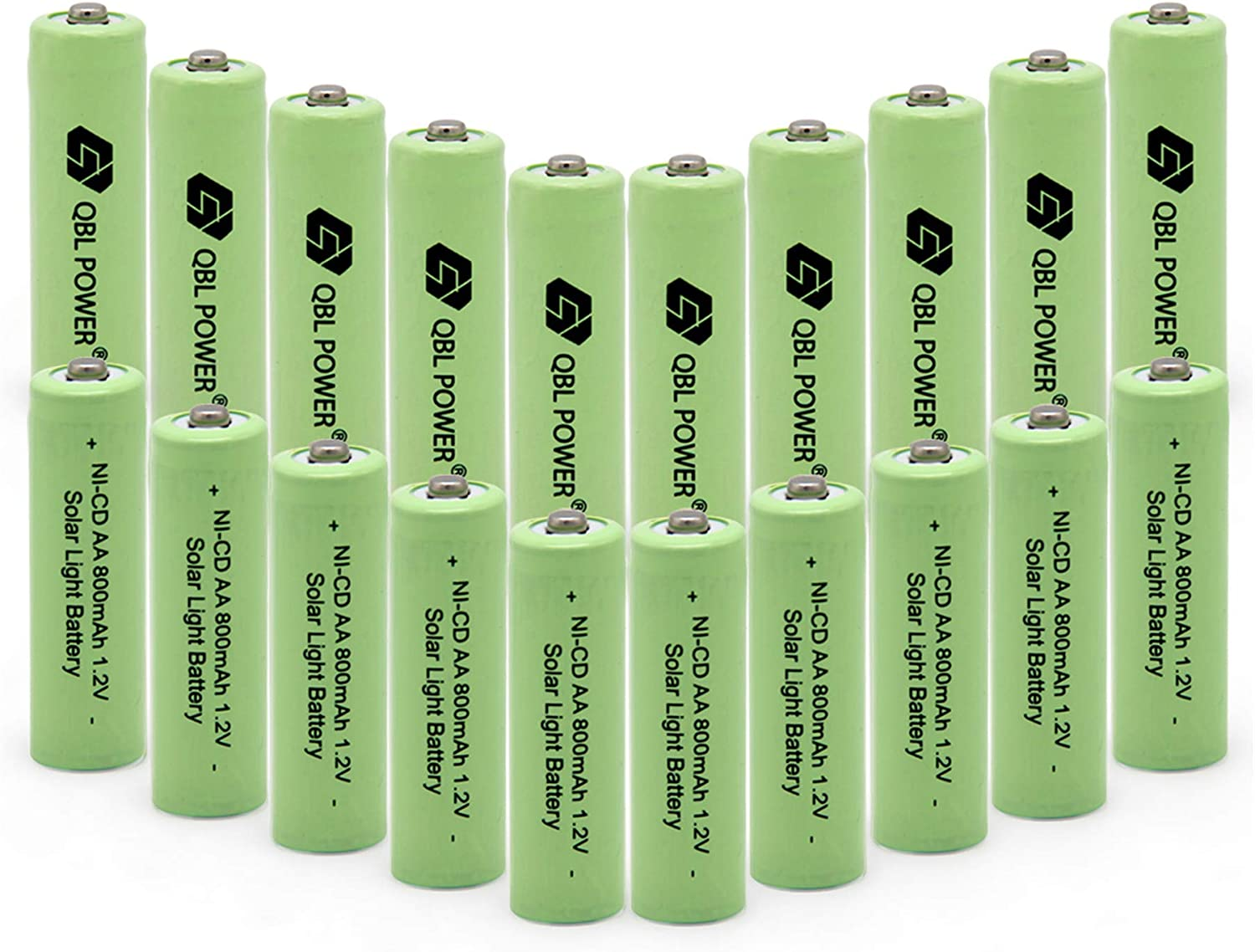 Nicd AA Double a 1.2V 800Mah Rechargeable Solar Batteries for Outdoor Lights Sol
