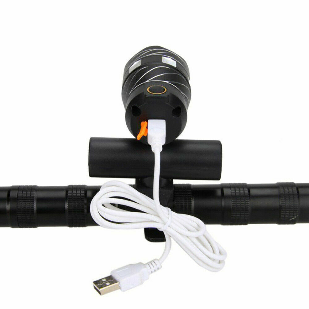 Road Bycicle Bike Front Light MTB LED Headlight Headlamp USB Rechargeable Light