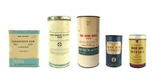 Merck Penick Drugmaster Pharmaceutical Apothecary Chemical Cans Lot of 5 EMPTY