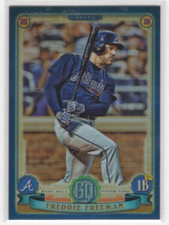 2019 Topps Gypsy Queen Chrome Box Toppers Indigo Refractors Freddie Freeman /150