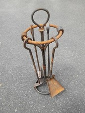 Serviteur en fer forgé haut 77 diam 24 cm