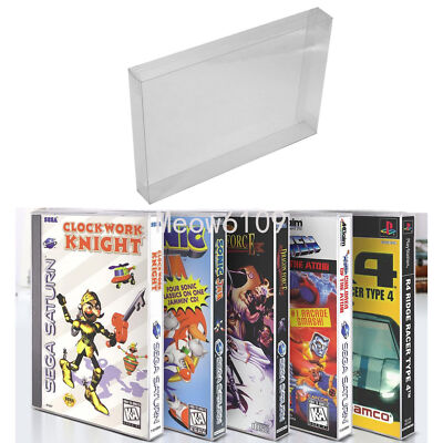 2x Box Protectors For SEGA CD/SATURN/PS1 LONGBOX Video Games Custom Cases CIB