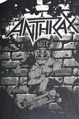 Gildan Anthrax N.O.T. Man Vintage Rock Thrash Metal T-Shirt Tee