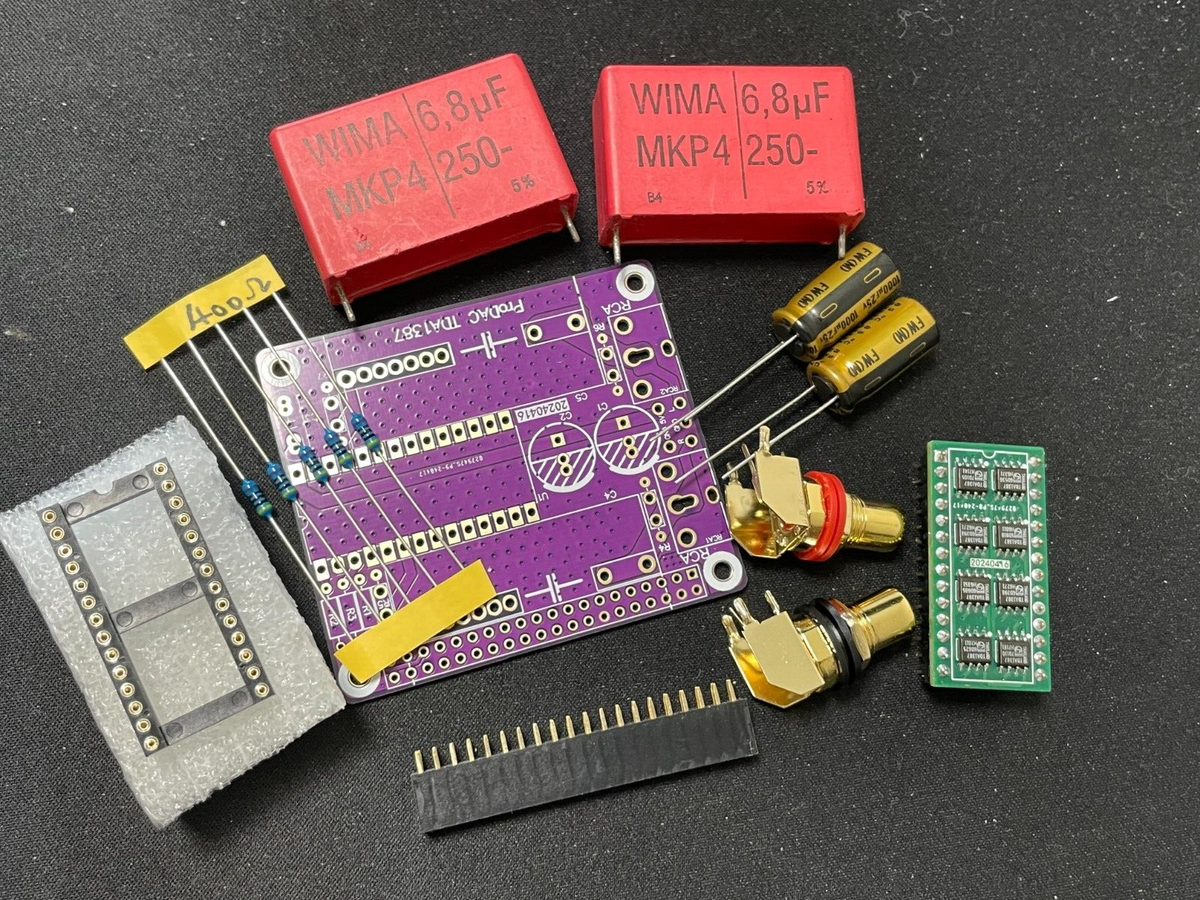 TDA 1387 X8 Hi-Fi Audio Streamer (DAC, Protodac) for Raspberry pi