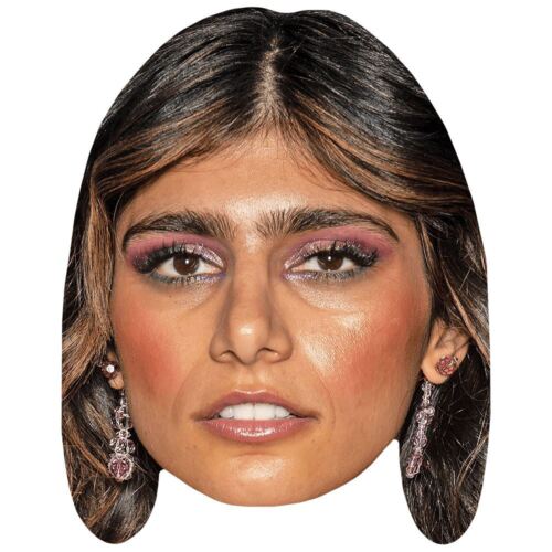 Mia Khalifa (Make Up) Mascaras de personajes famosos, caras de carton - Imagen 1 de 5