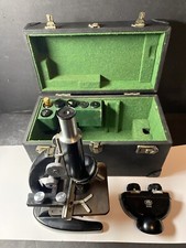 WINKEL-ZEISS GOTTINGEN MICROSCOPE,CARL ZEISS BINOCCULAR,VERY RARE CASE FELT