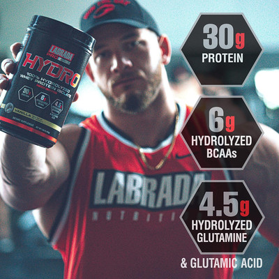 Hydro 100% Pure Hydrolyzed Whey Protein Isolate Powder, Lactose Free, 6g BCAA...