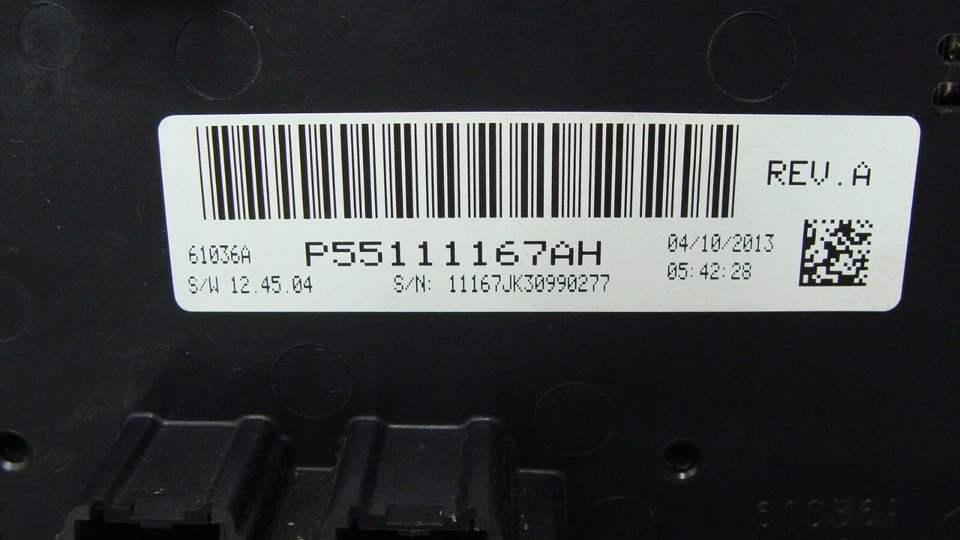 2011 2012 2013 JEEP WRANGLER HEATER A/C CLIMATE TEMPERATURE CONTROL P55111167 - Image 3 of 4