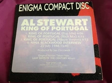 Rare 3 Ver & Interview Promo CD : Al Stewart ~ King of Portugal ~ Enigma EPRO