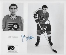Joe Watson Autographed Signed 8x10 RARE NHL Flyers Press Photo - w/COA
