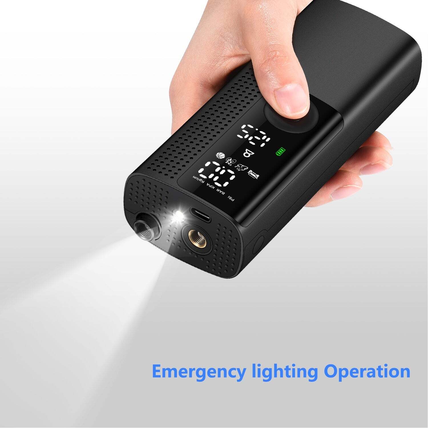 Airmoto&trade; Original Portable Smart Air Pump 120 PSI Tire Inflator Air Compressor