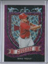 2021 Panini Prizm Crusade Purple Velocity #19 Mike Trout  