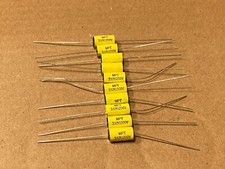 Qty 10 New .0033 uf 1200v Yellow Film Capacitors Guitar Tube Amp Axial 1.2kv MPT