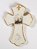 Hummel Bless This Child Baptism Porcelain Wall Cross Hummel Bless This Child Baptism Porcelain Wall Cross