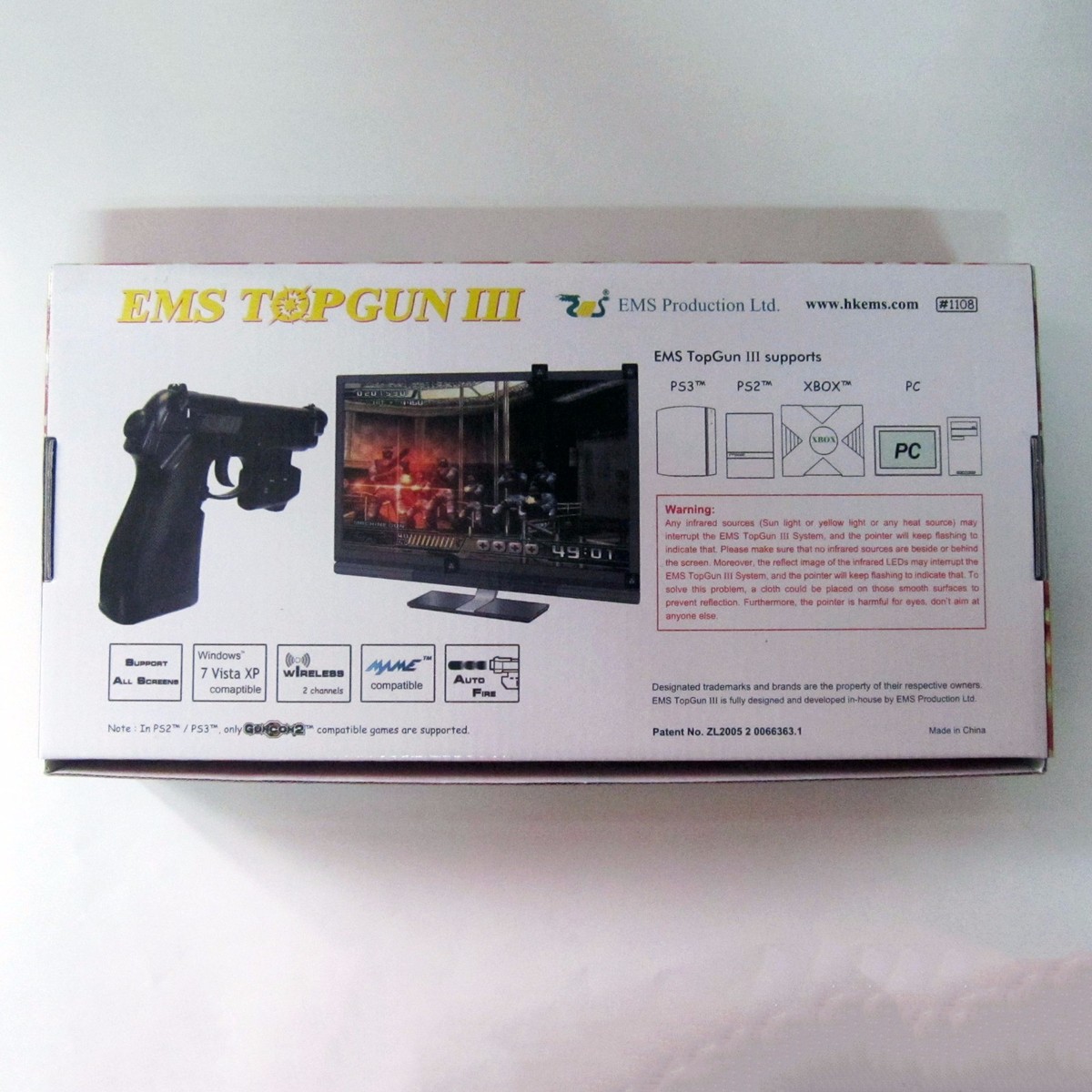 EMS LCD TopGun III 3 FPS Shooting Light Gun Guncon2