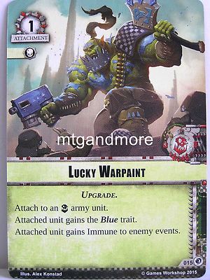Warhammer 40000 Conquest LCG - Lucky Warpaint  #015 - Decree of Ruin
