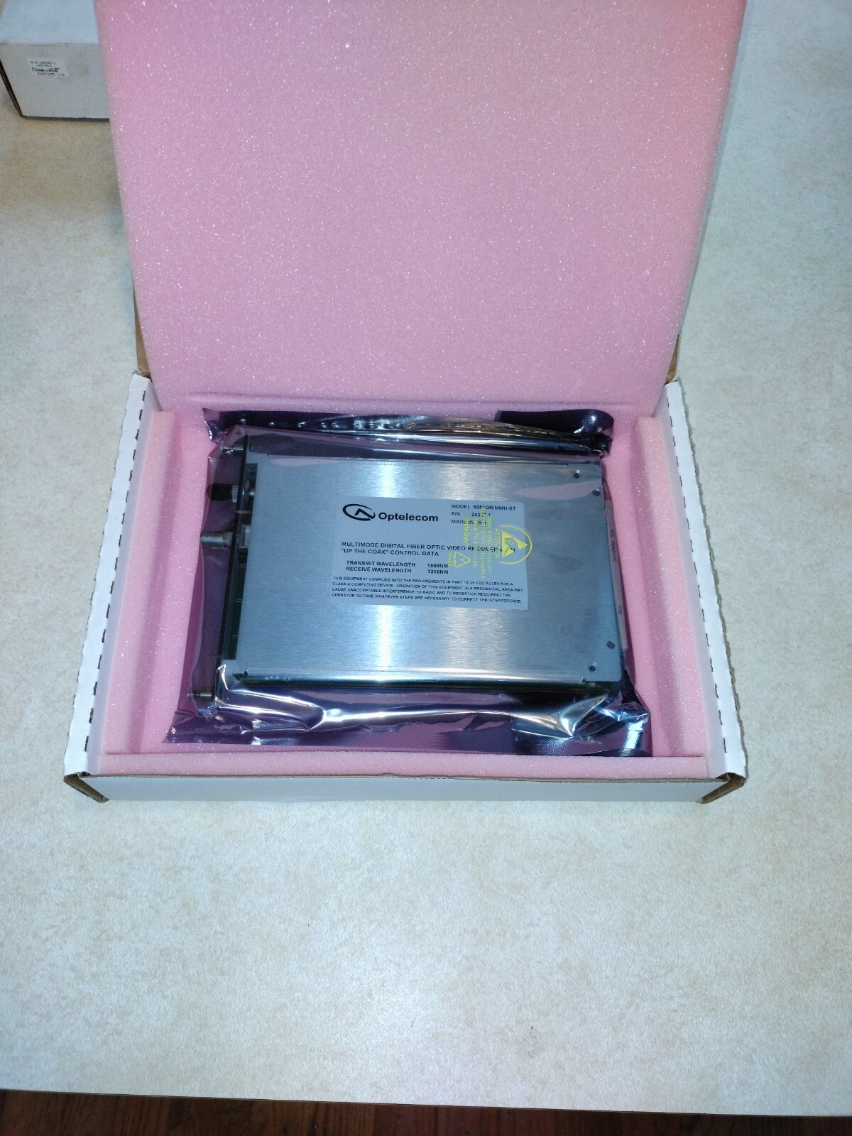 Optelecom Nkf Multimode Digital Fiber Optic Video Transmitter 9281DR/MMH-ST