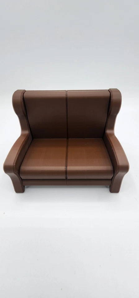 Sofá impreso en 3D muebles miniaturas casa de muñecas escala 1:12 Foto 3 de 4