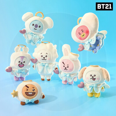 BTS BT21 Official Goods ANGEL & VILLAIN Angel Plush + Tracking Number