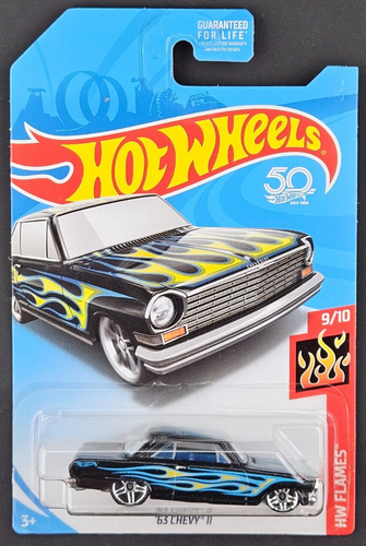 Set 9 Pz Hot Wheels 2019 HW Flames Serie Completa 1/10 A 10/10 – Rosse Limited