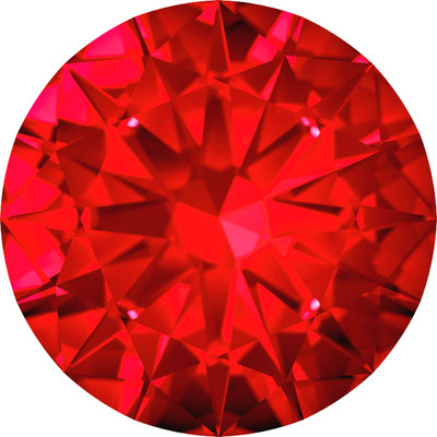 lab created red diamond