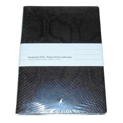New Montblanc Fine Stationery Python Smoke Brown Lined Notebook