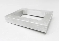 Mold Frame For Vulcanizer Single Cavity Aluminum Pre-Cut Mold Rubber 5/8" Thick