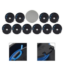 10x String Trimmer Spool with AC14HCA Cap Cover for Ryobi AC14RL3A 11ft 0.065"