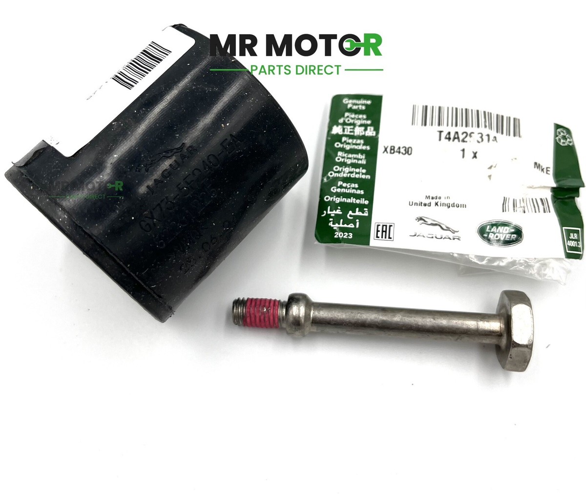 Genuine Jaguar XE XF 2.0 Diesel Rear Exhaust Rubber Damper & Bolt