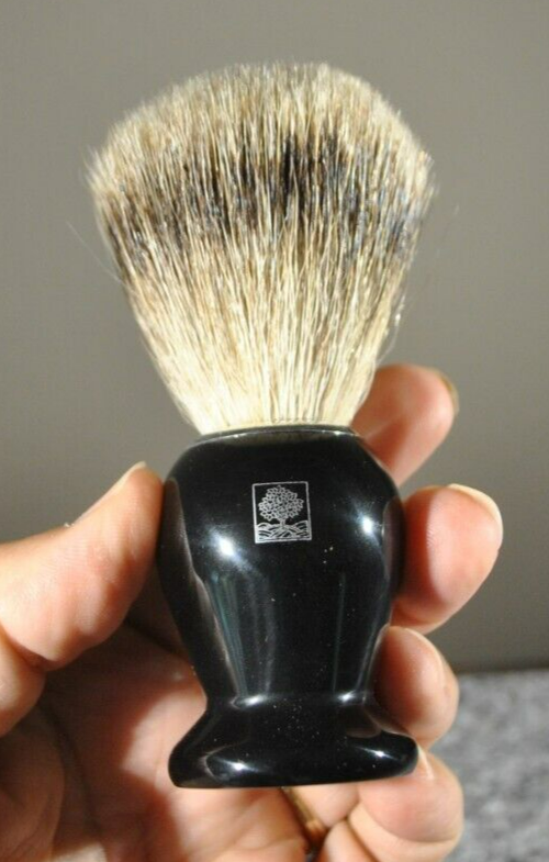 Vtg Ebony Super Badger w/Chrome Crabtree & Evelyn by Edwin Jagger