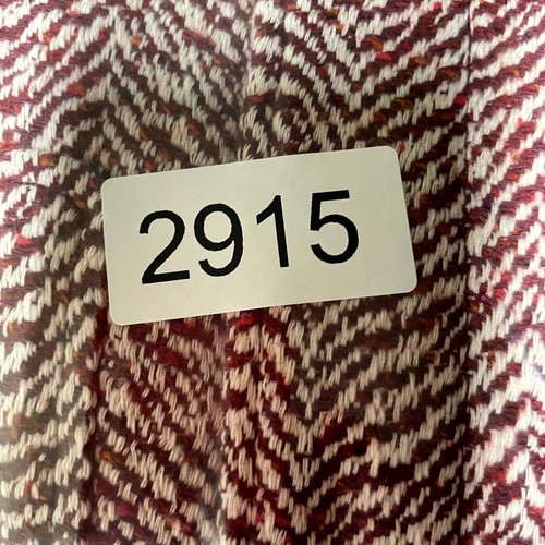 Zara Overshirt Jacket Girls 13-14 Red White Textured Herringbone Long Sleeve - Picture 9 of 9
