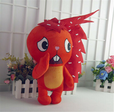 Happy Tree Friends HTF Flaky 32CM Doll Red Stuffed Plush Toy Collection Gift