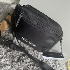 Tommy Hilfiger Monotype Reporter Bag | New w/Tags | Authentic Top Quality Black