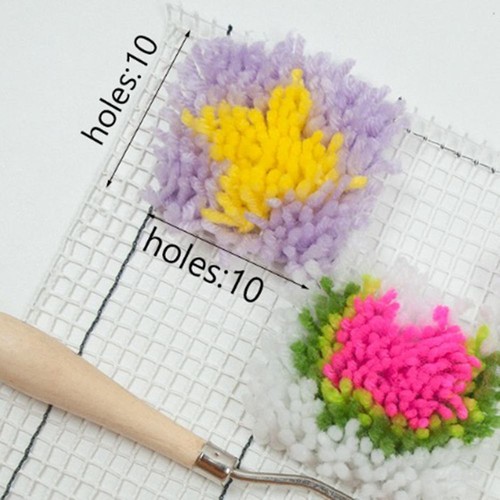 Rug Hooking Mesh Canvas DIY Blank Rug Canvas Mesh for Carpet Rug Making 1x1.5m - Picture 7 of 10