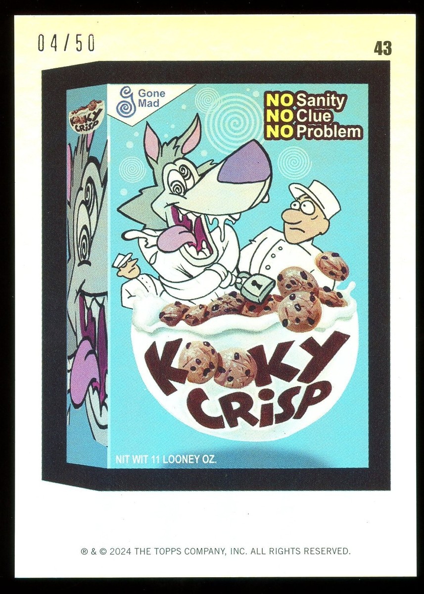 2024 Topps Wacky Packages Rainbow Foil Parallel Card 43 - Kooky