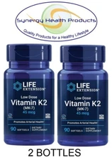 2X Life Extension Low Dose Vitamin K2 (MK-7) 45 mcg 90 Softgels - OUT-OF-STOCK