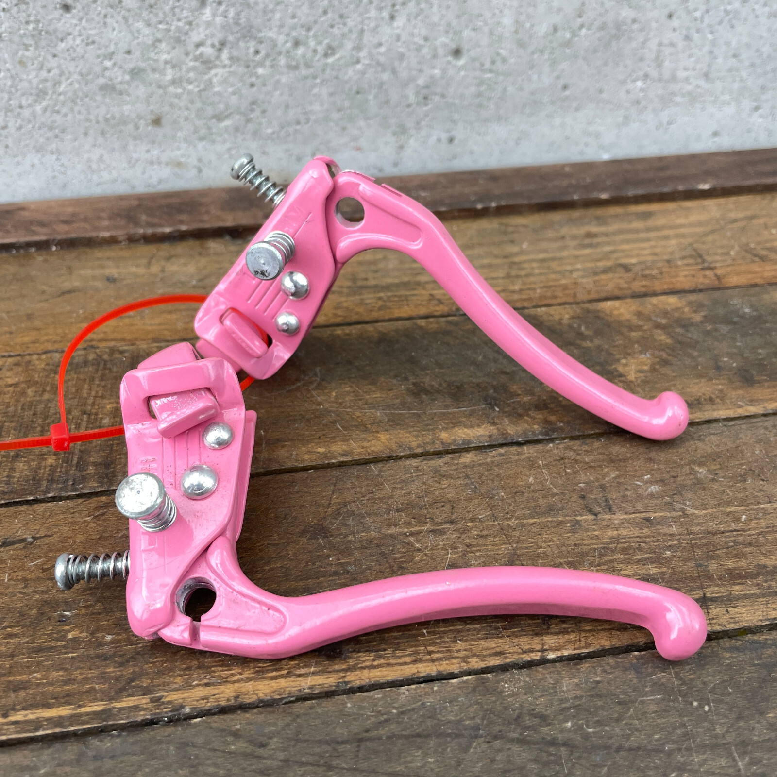 Palancas de freno Old School BMX estilo libre bloqueo rosa nuevo de lote antiguo Lee Chi Lock años 80 años 90