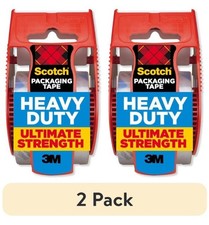 2Pk Scotch Heavy Duty Packaging Tape Clear 1.88in x 25.6yd