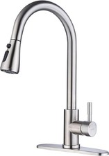 Doherty Single Handle Pull-Down Sprayer Kitchen Faucet in Stainless Finish