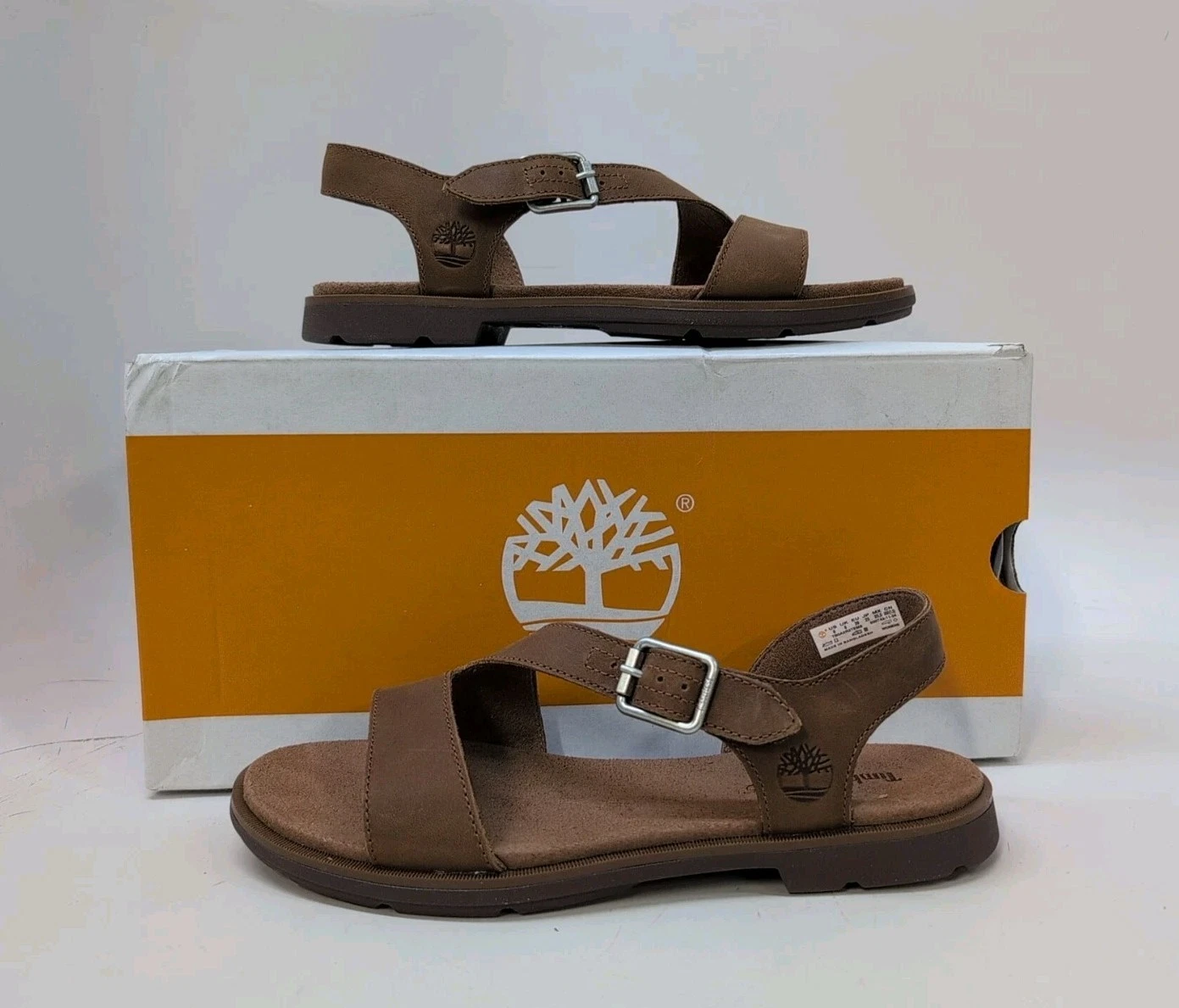 Timberland Calista Bay sandalo con cinturino posteriore da donna US 8M marrone (80167)