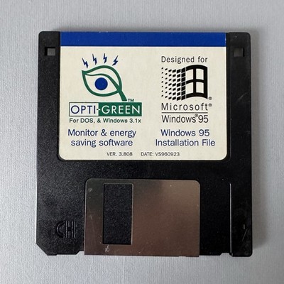 Opti-Green Monitor & Energiesparsoftware Ver. 3.808 f/ Windows 95 3.5'' Diskette