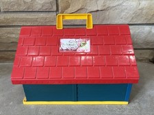 Vtg 1986 Pound Puppies Pup's Pad Playset 1986 Tonka Dog House Carrying Case
