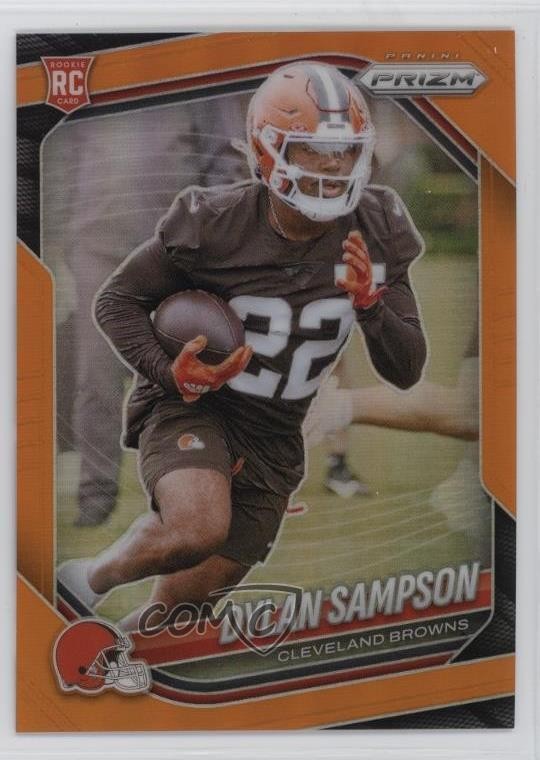 2025 Panini Prizm Rookies Orange Prizm 201/249 Dylan Sampson #365 4g8